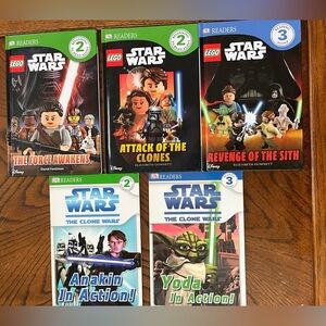 Star Wars Readers | set of 5, levels 2 and 3 kids books